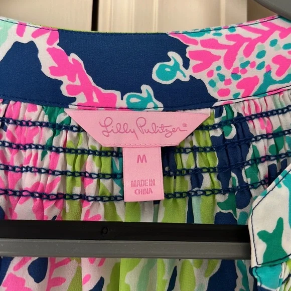 Lillly Pulitzer silk top - Picture 4 of 6